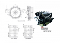Дизельный двигатель KD6105Z