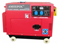 Дизельный генератор АМПЕРОС LDG7500S-3 с АВР