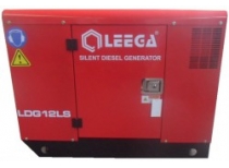 Дизельный генератор Leega LDG12 LS 3 фазы в кожухе